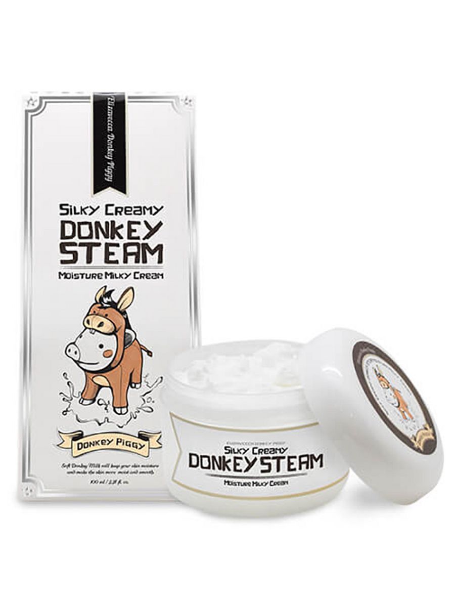 Silky creamy donkey steam cream moisture milky cream фото 58