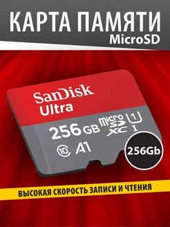 Карта памяти microSD 256 ГБ Class 10 Ultra UHS-I A1 120 Mbs