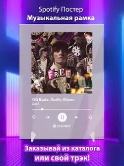 Spotify постер OG Buda Scally Milano плакат Cпотифай постер