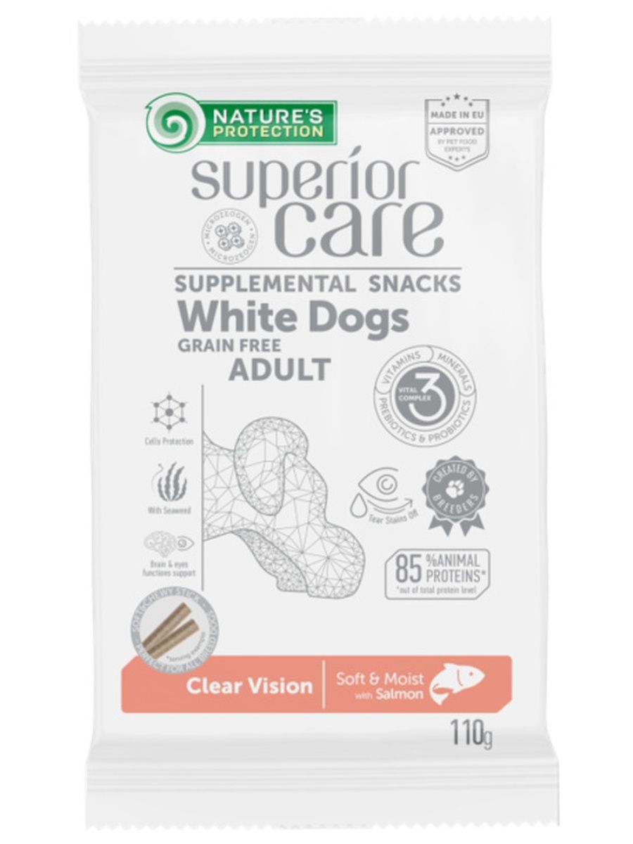 Superior care white dogs