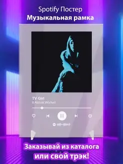 Spotify постер TV girl плакат Cпотифай постер