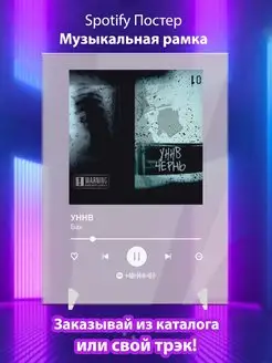 Spotify постер УННВ плакат Cпотифай постер