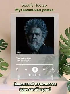 Spotify постер The weekend плакат Cпотифай постер