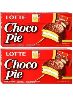 Lotte Choco Pie, ЧокоПай ЛОТТЕ, 2шт по 168гр