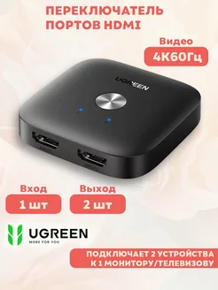 Переключатель видео HDMI 2*1 Switcher