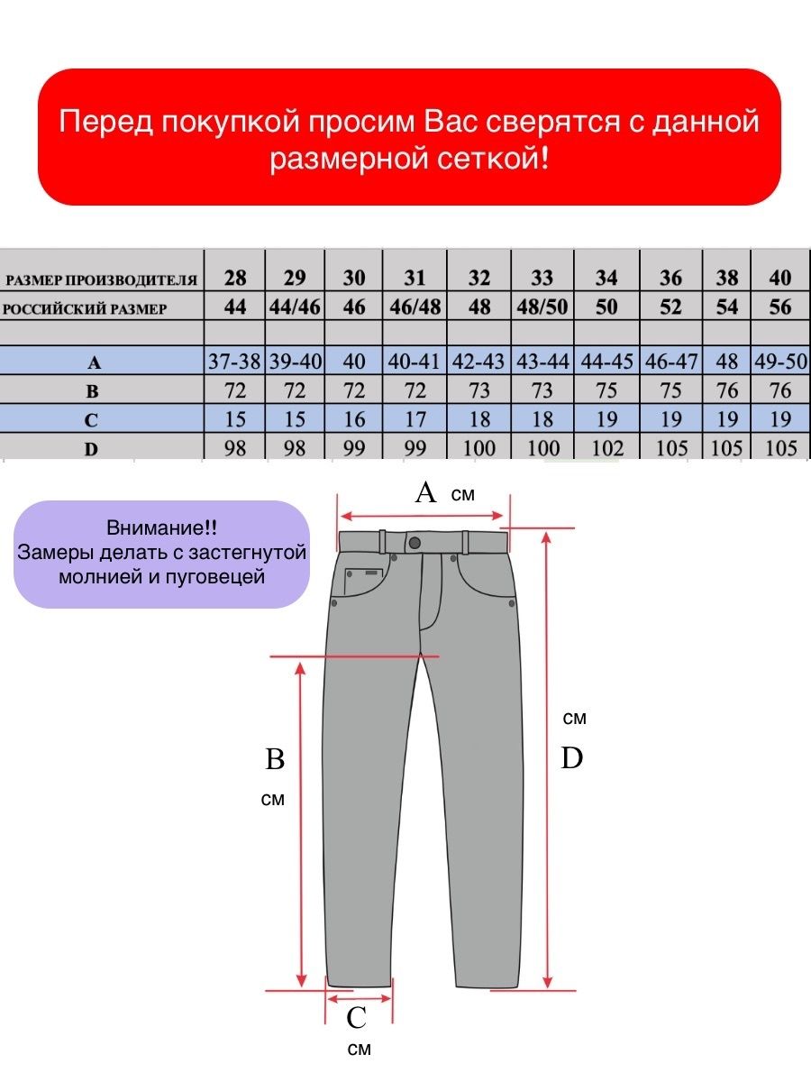 Джинсы бананы мужские Размеры