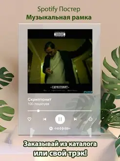 Spotify постер Скриптонит плакат Cпотифай постер