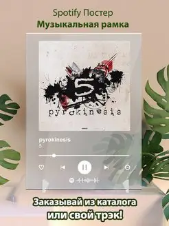 Spotify постер pyrokinesis плакат Cпотифай постер