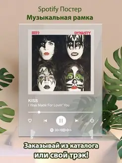 Spotify постер Kiss плакат Cпотифай постер