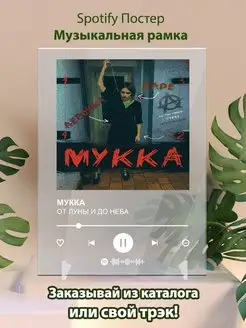 Spotify постер Мукка плакат Cпотифай постер