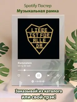 Spotify постер Rammstein плакат Cпотифай постер