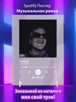 Spotify постер Cyberay плакат Cпотифай постер