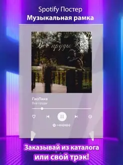 Spotify постер ГиоПика плакат Cпотифай постер