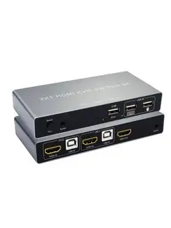 Коммутатор KVM HDMI+USB 2-1 8K-60Hz HDCP 2.3, HDMI v.2.1