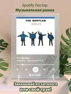 Spotify постер The Beatles плакат Cпотифай постер