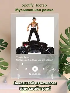 Spotify постер Travis Scott плакат Cпотифай постер