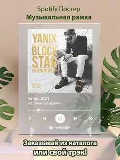 Spotify постер Yanix плакат Cпотифай постер