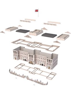 Букингемский дворец схема из бумаги