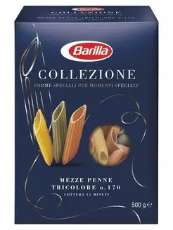 Перья Мецце Penne Tricolore из твердых сортов пшеницы