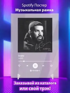 Spotify постер Drake плакат Cпотифай постер