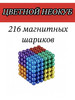 Антистресс куб из магнитных шариков и кубиков 5 мм, цветной бренд Неокуб продавец Продавец № 488771