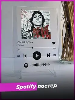 Spotify постер lovv66 спотифай подарок подруге другу