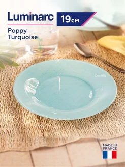 Тарелка Poppy Turquoise десертная, плоская 19 см