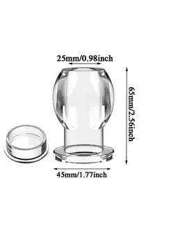 Анальная пробка сквозная с заглушкой