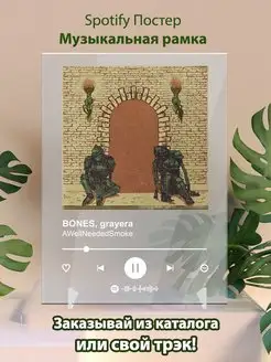 Spotify постер BONES grayera плакат Cпотифай постер