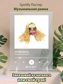 Spotify постер hofmannita плакат Cпотифай постер