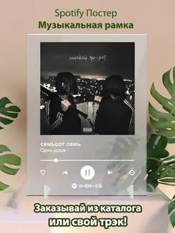 Spotify постер Кишлак семьсот семь плакат Cпотифай