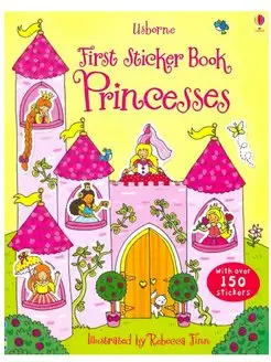 Детские наклейки Usborne First Stickers Book Princesses