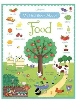 Детские наклейки Usborne My First Book About Food