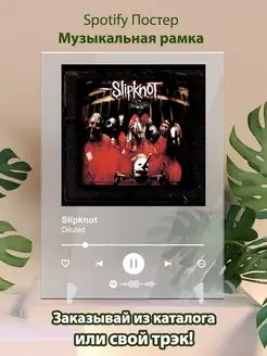 Постер Slipknot diluted Плакат Слипнот картина Spotify