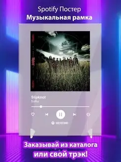 Постер Slipknot Sulfur Плакат Слипнот картина Spotify