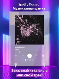 Постер GoneFludd Сети Плакат GoneFludd картина Spotify