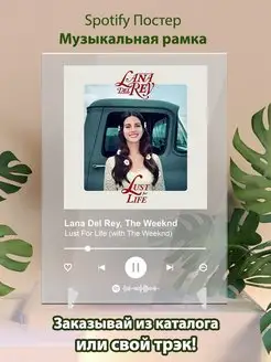 Постер Lana del rey Thw Weeknd Lust for life Спотифай постер