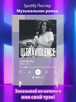 Постер спотифай Lana del Rey - West coast