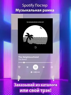 The Neighbourhood The Beach Плакат картина Спотифай постер