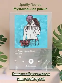 Spotify Постер Lil Peep - Right here. Плакат Лил Пип