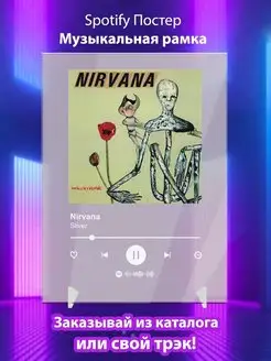 Спотифай постер Nirvana карточки. Плакат Nirvana картина