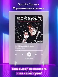 Спотифай постер My Chemical Romance карточки. Плакат картина