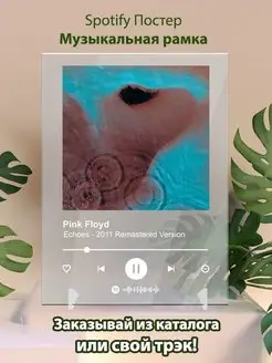 Spotify постер Pink Floyd карточки Плакат Pink Floyd картина