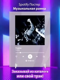 Spotify постер Кореш карточки. Плакат Кореш картина