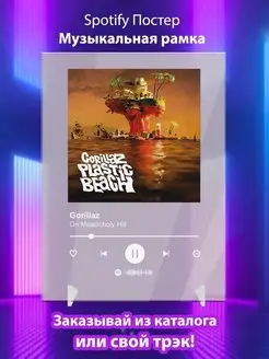 Spotify постер gorillaz карточки. Плакат gorillaz картина