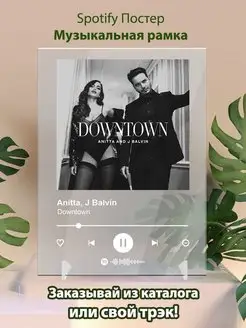 Spotify постер J Balvin Anitta карточки. Плакат картина