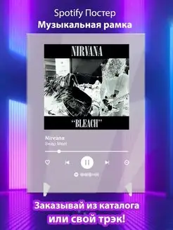 Спотифай постер Nirvana карточки. Плакат Nirvana картина