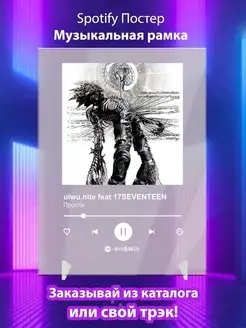 Spotify постер ulwu nite feat 17SEVENTEEN Плакат, картина