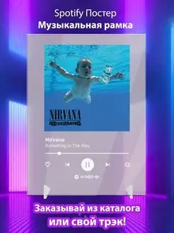 Спотифай постер Nirvana карточки. Плакат Nirvana картина