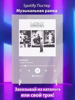 Spotify постер Genesis карточки. Плакат Genesis картина